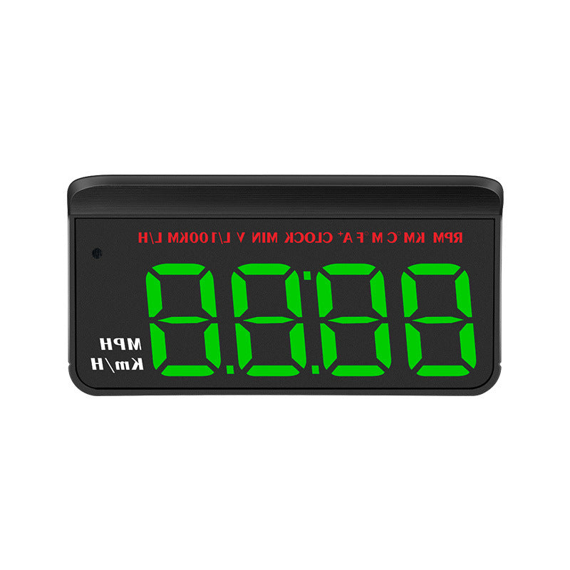 "Ajoneuvon GPS-nopeusmittari vihreällä LED-näytöllä, monikäyttöinen, sopii kaikkiin ajoneuvoihin, helppo asentaa"