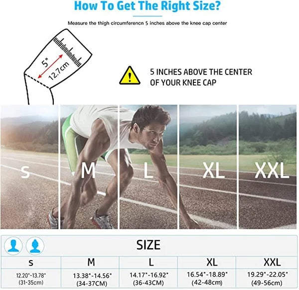 Unisex urheilullinen polvituki joustavalla materiaalilla, ergonominen muoto, kolminkertainen kudos, sininen sävy.