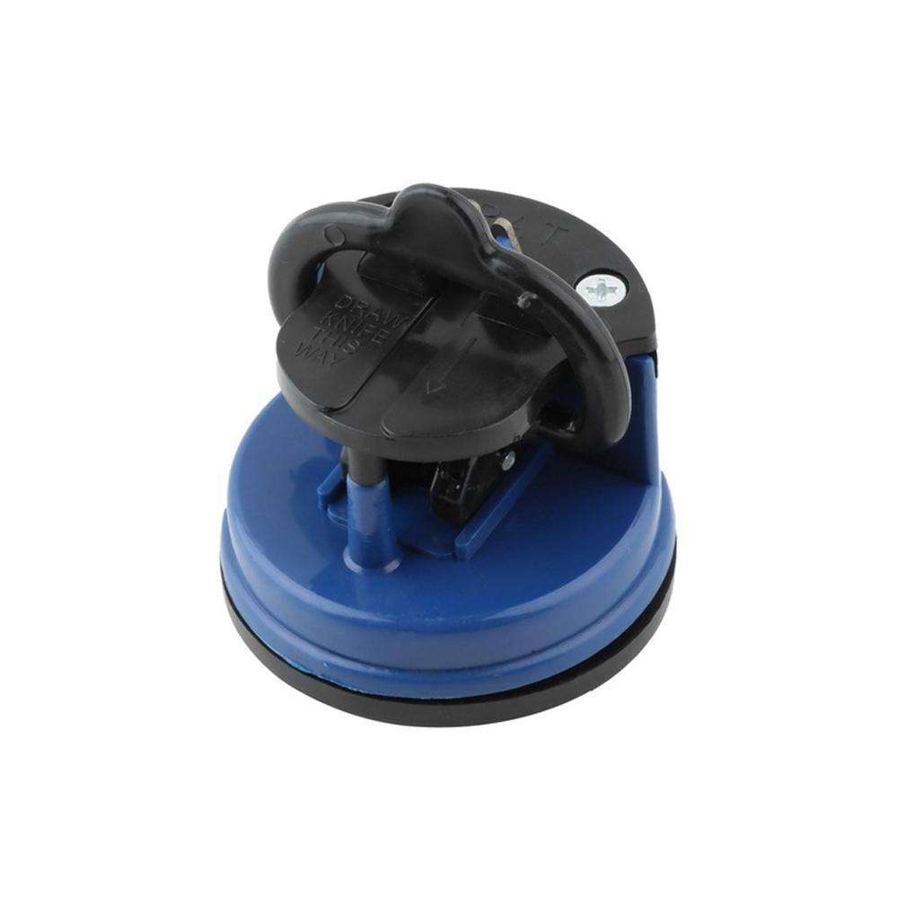 Älykäs veitsenteroitin, pieni sininen muotoilu, teroittaa kaikki terät, volframikarbidirakenne, turvallinen imualusta.