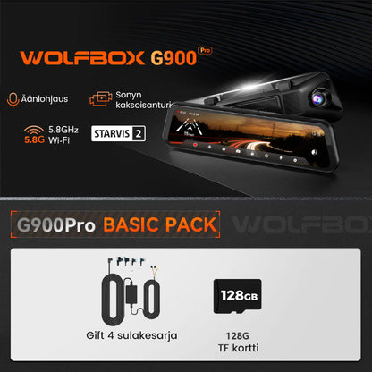 10'' HD-kosketusnäytöllinen autokamera, tyylikäs muotoilu, 360 asteen tallennus, auto lisävaruste, monitoiminen navigaattori.