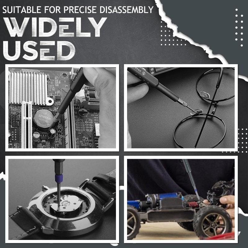 31-in-1 tarkkuusruuvimeisselisarja, monivärinen, pieni ja kannettava setti, 28 osaa, CRV- ja S2-teräs, korjauksiin.
