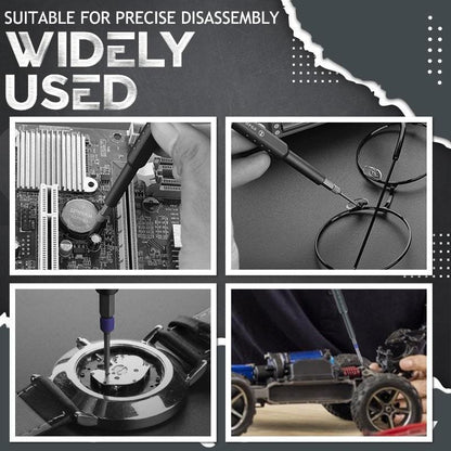 31-in-1 tarkkuusruuvimeisselisarja, monivärinen, pieni ja kannettava setti, 28 osaa, CRV- ja S2-teräs, korjauksiin.