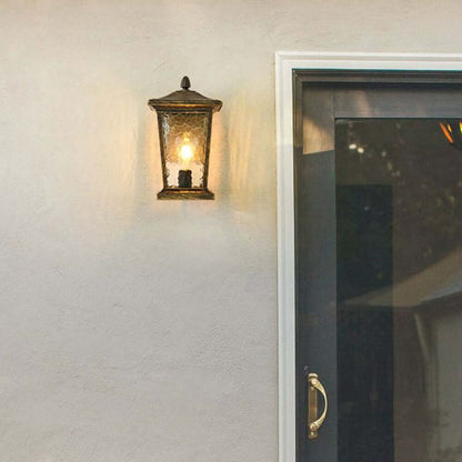 Ulkovalaistusseinälamppu, vedenkestävä lasi, maalaistyyli