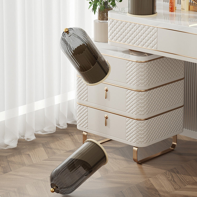 "360° meikkisivellin järjestäjä, tyylikäs ja pyörivä säilytysratkaisu, musta-valkoinen, useita lokerot, kompakti muotoilu"