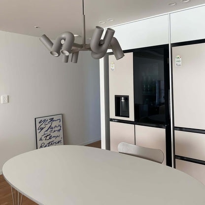 Moderni LED-kattokruunu, monipuolinen valaistus