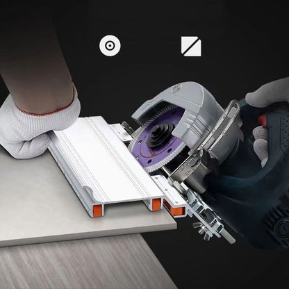 "45 asteen alumiiniseos reunaleikkuri, tarkka ja vakaa työkalu laatoille, kaksoisakselin suunnittelu, ei pölyä"