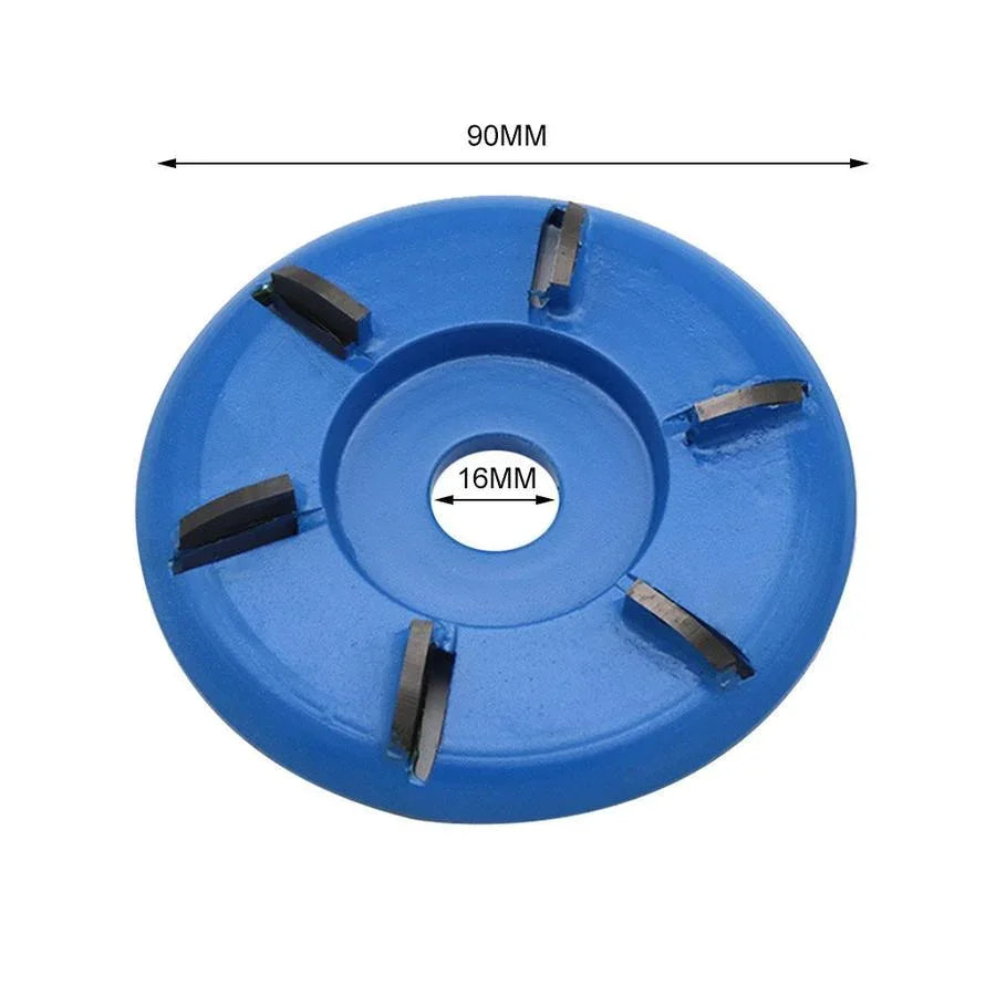 "6 hammasta puun veistokiekko, kovametalliseos, tehokas kulmahiomakoneeseen, puunveisto, sileä muoto, helppo asennus."