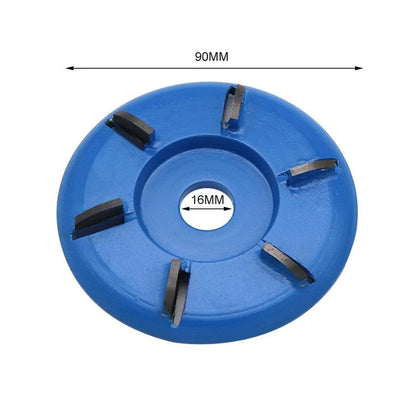 "6 hammasta puun veistokiekko, kovametalliseos, tehokas kulmahiomakoneeseen, puunveisto, sileä muoto, helppo asennus."