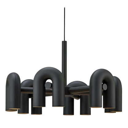 Moderni LED-kattokruunu, monipuolinen valaistus