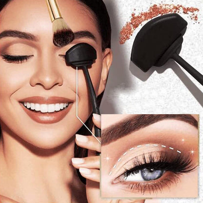 6-in-1 silikoni luomivärityökalu naisille, mukana 6 erilaista pestävää lisäosaa, kätevä ja monipuolinen silmämeikkiin.