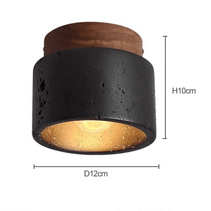 Moderni Kivipintainen Kattovalaisin - Tunnelmallinen Sisustusvalaistus