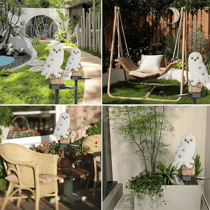 Aurinkopaneelit Ulkovalaistus - 2 kpl Pöllölamppu