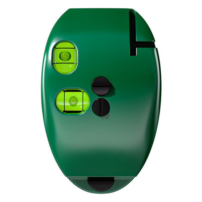 "Ammattilaisten vihreä 90 asteen laserasteikko, tarkka mittalaite, vihreä säde ja helmivaaka, täydellinen rakennustehtäviin."