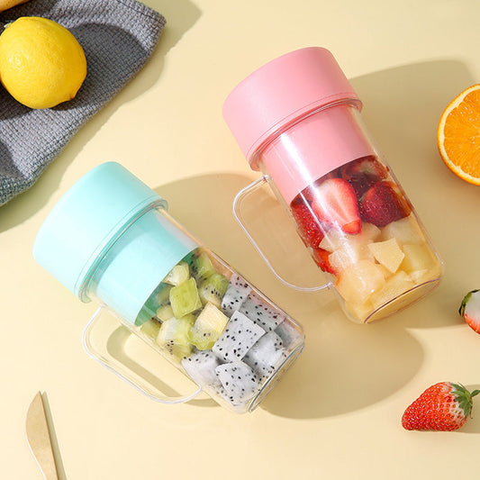 Kannettava ladattava mehustaja, tehokas ja kompakti, musta, 6-teräinen, BPA-vapaa, 420 ml kapasiteetti, teknologia ja gadgeti