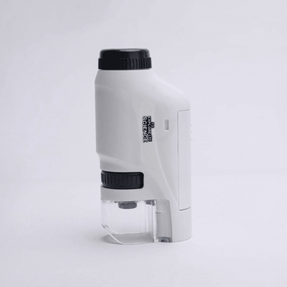 Kannettava lasten mikroskooppi 60-120x zoomilla, kirkkaat värit, moderni muotoilu, LED-valaisin tutkimista varten.