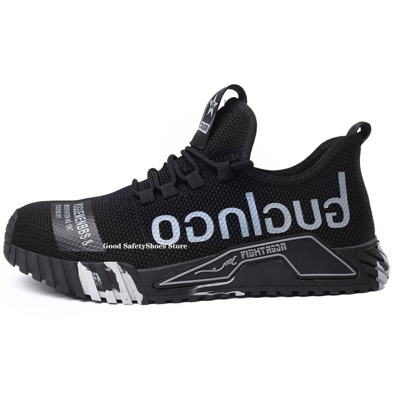 Läpimurtosuojatut unisex turvakenkä lenkkarit, hengittävä verkkopäällinen, anti-slip-kumipohja työ- ja ulkokäyttöön.