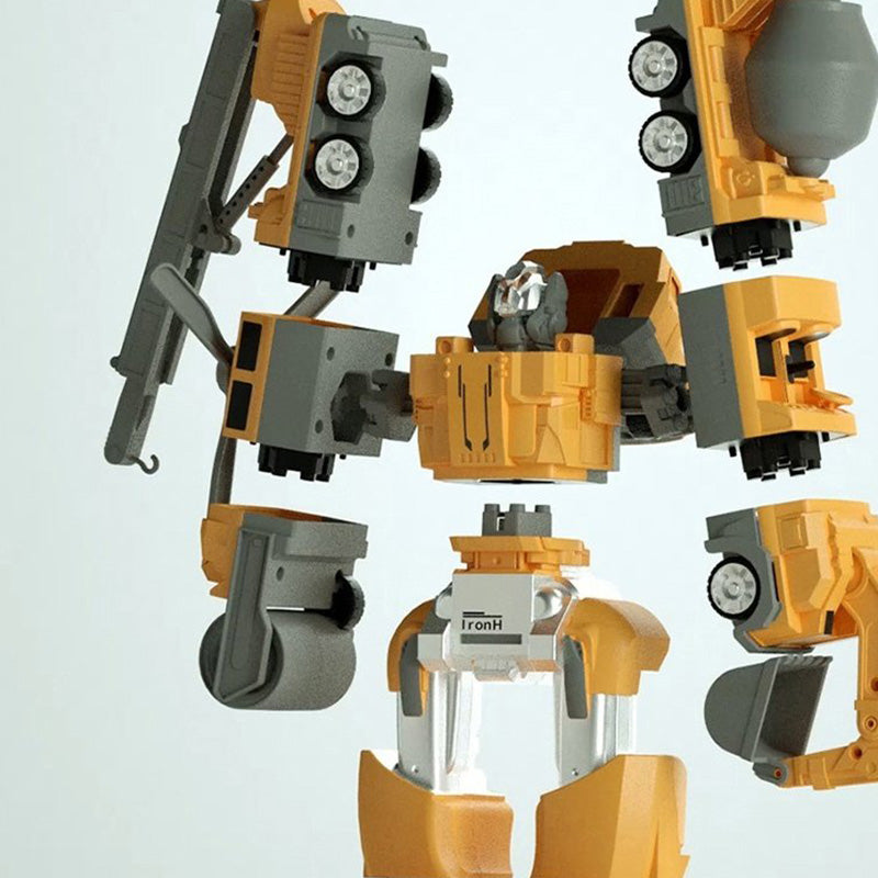 Magneettinen rakennussarja lapsille, kirkkaat värit, muuntuvat autoksi ja robotiksi, edistää luovuutta ja oppimista.