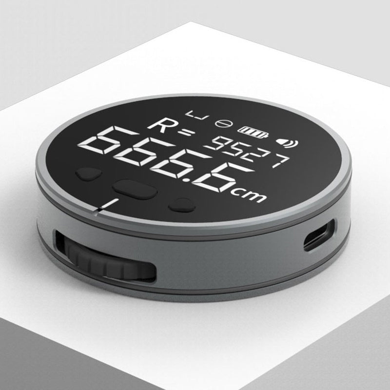 "Monikäyttöinen elektroninen mittaviivain miehille, metalli- ja silikonirakenne, kompakti ja ergonominen, teknologia & gadget