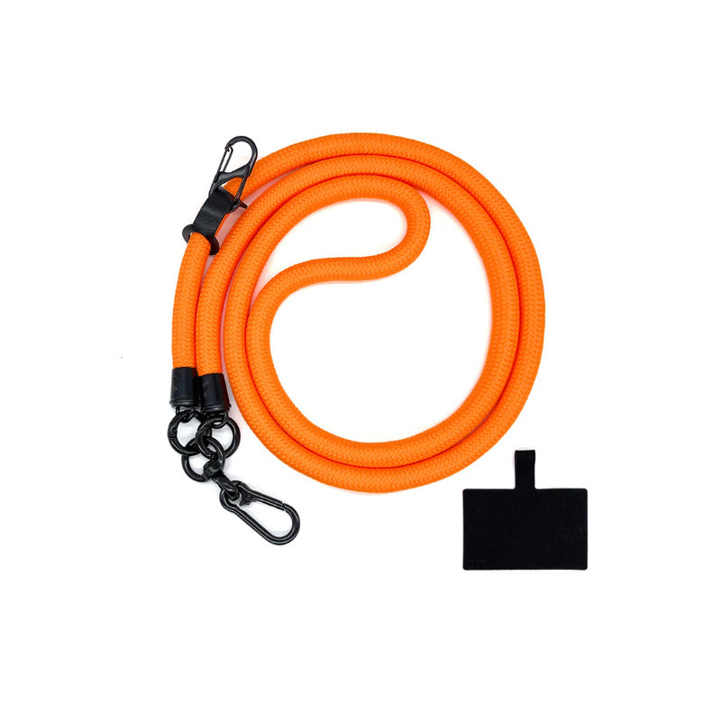 Monivärinen kännykkä kaulanauha, useita värejä, pehmeä materiaali, ergonominen, käytännöllinen ja monikäyttöinen.