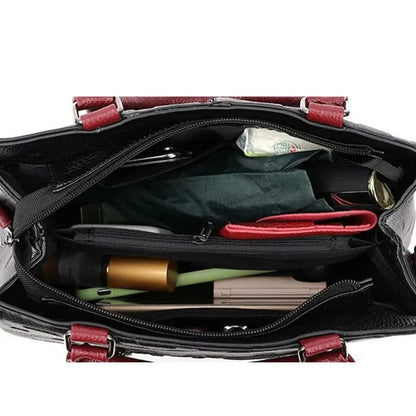 Naisten PU-nahkainen olkalaukku, pehmeä rakenne, tilava säilytystila, säädettävä hihna, vetoketjullinen suljenta.