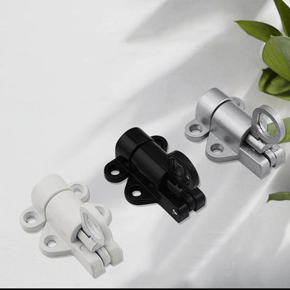 "Tyylikäs automaattinen jousisalpa, helppo asennus, laadukas metalliseos, sopii oviin ja ikkunoihin, kompakti muotoilu."