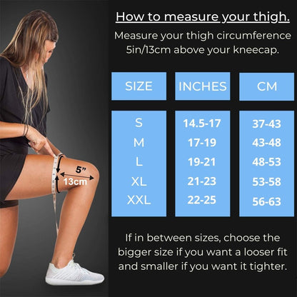 Unisex urheilullinen polvituki joustavalla materiaalilla, ergonominen muoto, kolminkertainen kudos, sininen sävy.