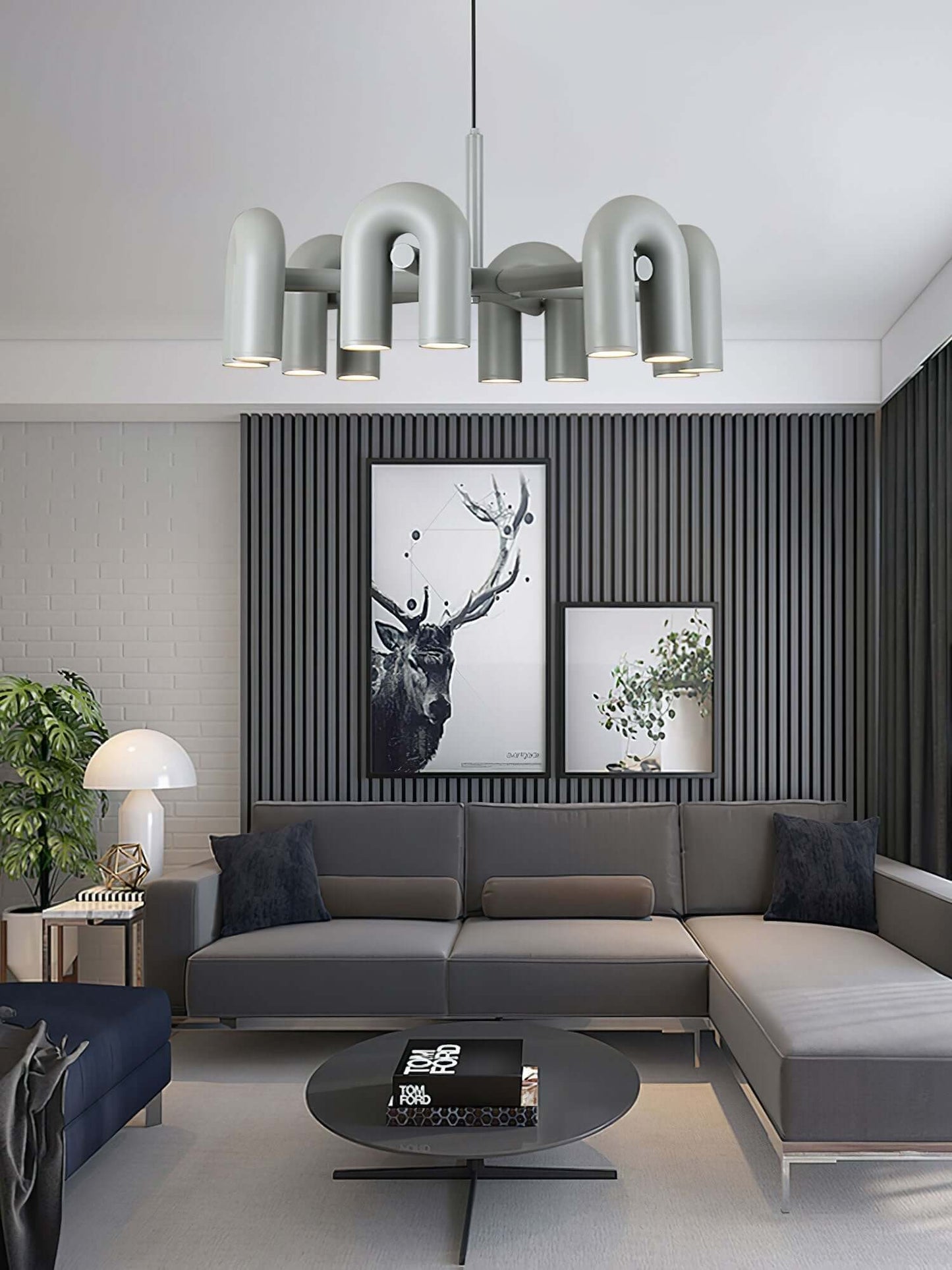 Moderni LED-kattokruunu, monipuolinen valaistus