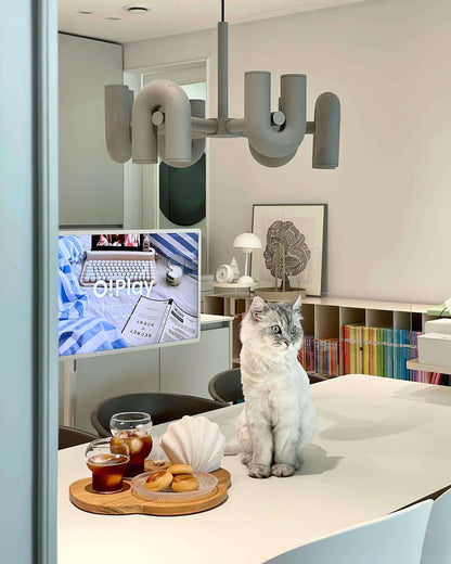 Moderni LED-kattokruunu, monipuolinen valaistus