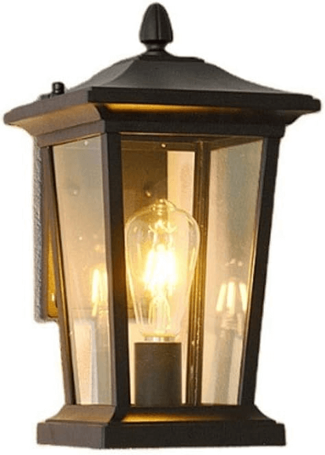 Ulkovalaistusseinälamppu, vedenkestävä lasi, maalaistyyli